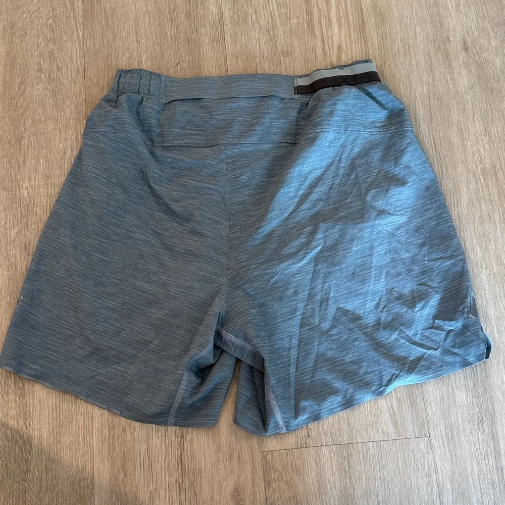 Fast and Free Lululemon Blue/Grey Running Shorts 6’